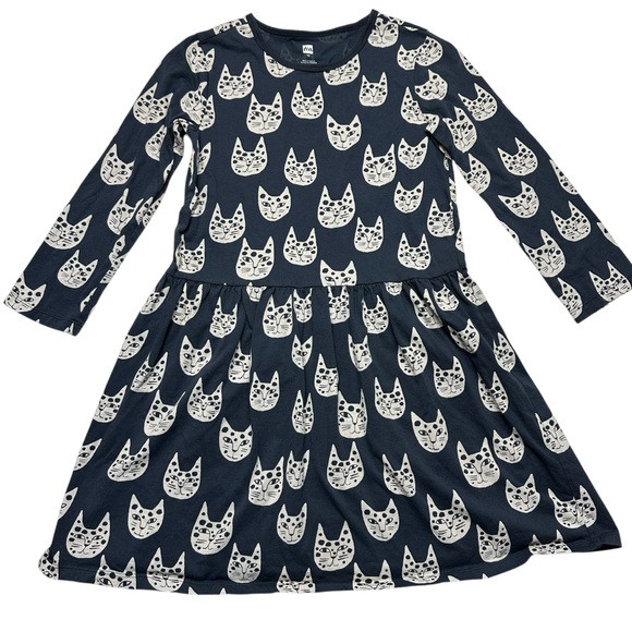 Tea Collection Cat Face Skater Dress - Picture 1 of 3